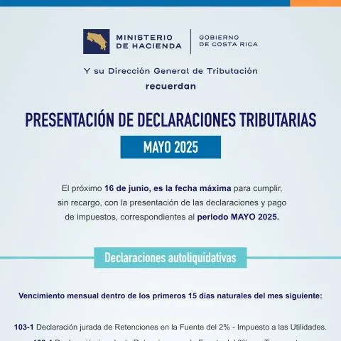 Vista previa del documento Todo sobre el Aviso de Declaraciones y Pago de Impuestos para mayo — Impuestos (CERFA n°AvisoPresentacionDeclaracionesYPagoImpuestosMAYO2025)