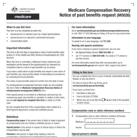 Document preview: Understanding the Medicare Compensation Recovery Notice MO026 — Health (CERFA n°MO026)