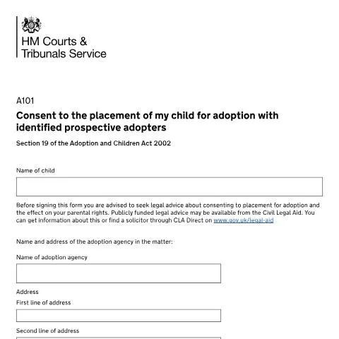 Document preview: Understanding UK Consent for Child Adoption with Identified Adopters — Family