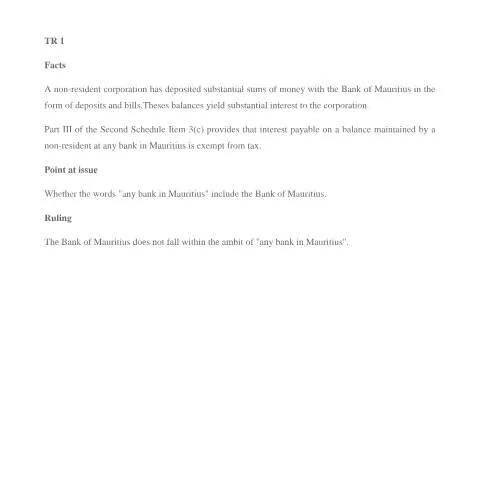 Document preview: Understanding the TR 1-50 Form for Non-Resident Corporations — Government & admin (TR1-50)