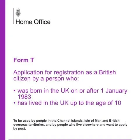 Document preview: British Citizenship Registration Through Form T: Your Complete Guide — Civil status & identity