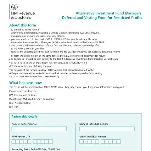 Document preview: Understanding the HNWU11 Form for Alternative Investments — Taxes