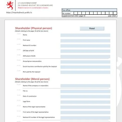 Aperçu du document Comprendre la déclaration d'associé au Luxembourg — Démarches administratives (CERFA n°ass-e)