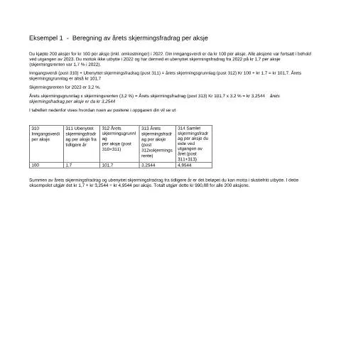 Document preview: Aksjeoppgaven: En Essensiell Guide for Investorer — Skatt & avgifter