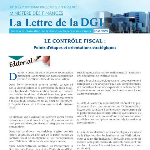 Aperçu du document LDGI 64 : Un outil indispensable pour les contribuables algériens — Démarches administratives (CERFA n°LDGI 64)