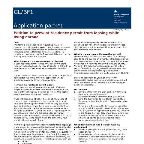 Document preview: Forebyg udløb af din opholdstilladelse i udlandet — Immigration & visa