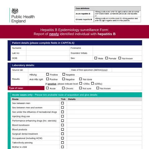 Document preview: Understanding the Importance of Hepatitis B Reporting — Health
