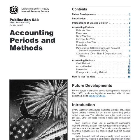 Document preview: Understanding IRS Publication 538 for Better Tax Management — Taxes (CERFA n°PUB-538)