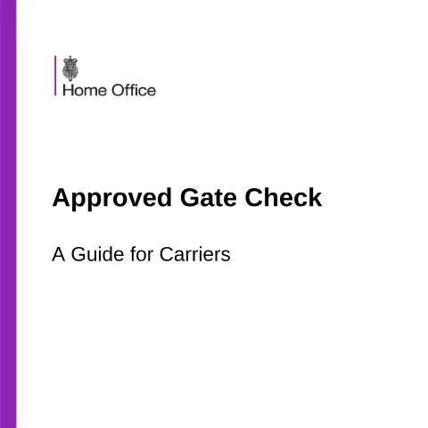 Document preview: How Travel Carriers Get Approved Gate Check Status in the UK — Immigration & visas