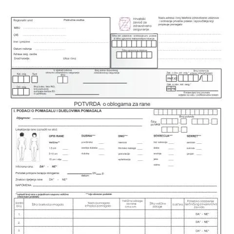 Document preview: Važnost PotOblogRane 16 za pacijente u Hrvatskoj — Zdravlje (CERFA n°PotOblogRane 16)