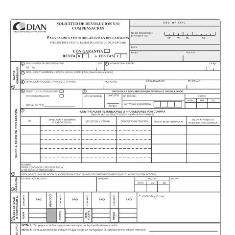 Vista previa del documento Formulario F82001-2005: Clave para la devolución tributaria — Trámites administrativos (CERFA n°F82001-2005)