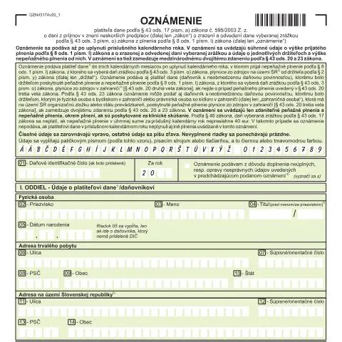 Document preview: Praktický pohľad na oznámenie OZN4317Av20 — Administratívne úkony (CERFA n°OZN4317Av20)