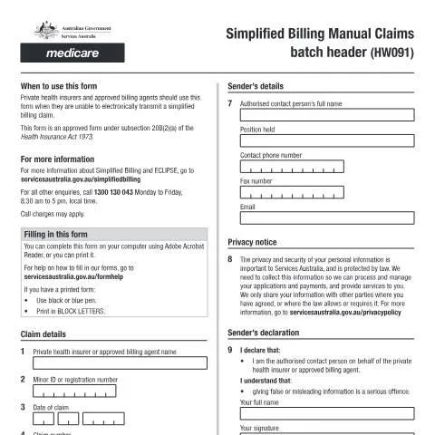 Document preview: Mastering the HW091: Your Guide to Simplified Billing — Government & admin (CERFA n°HW091)