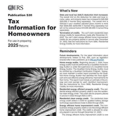 Document preview: Unlocking Tax Benefits with IRS Publication 530 — Taxes (CERFA n°PUB-530)
