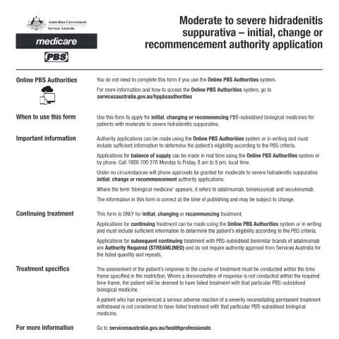 Document preview: Guide to PB218: Hidradenitis Suppurativa Application Process — Health (CERFA n°PB218)