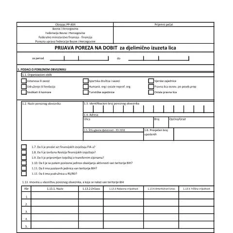 Document preview: Ključni aspekti prijave poreza na dobit PP-804 — Porezi i fiskalnost (CERFA n°PP-804)