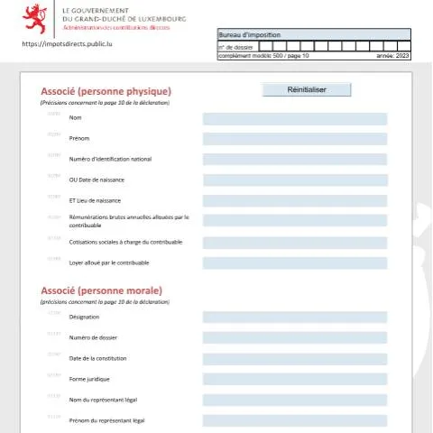 Aperçu du document Comprendre la déclaration d'associé au Luxembourg — Démarches administratives (CERFA n°ass-f)