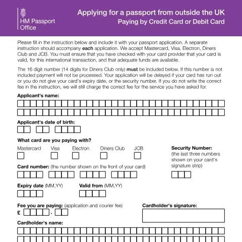 Document preview: Overseas Passport Payment Instructions: Digital Card Processing Guide — Civil status & identity