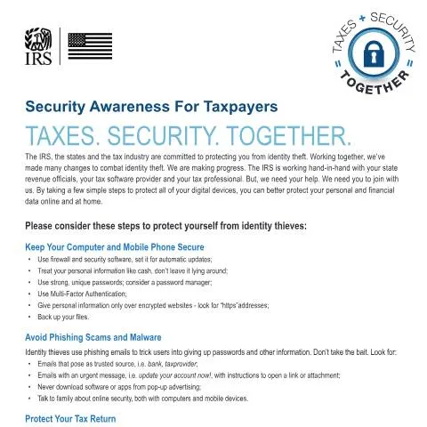 Document preview: Protect Your Sensitive Information with IRS Publication 4524 — Taxes (CERFA n°PUB-4524)