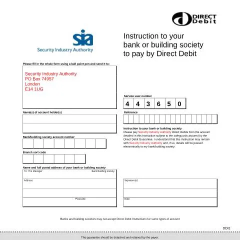 Document preview: How to Set Up Direct Debit for SIA Licence Fee Payments — Government & admin