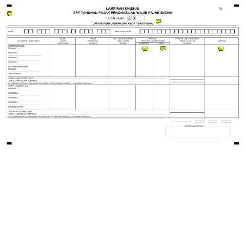 Document preview: Pentingnya Lampiran Khusus dalam SPT Tahunan PPh Badan — Pajak & perpajakan (CERFA n°ID-DJP-Rp-Lampiran-Khusus-10-plus-penjelasan)