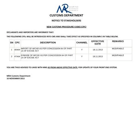 Document preview: Understanding Duty Exemption for ICAC Officers in Notice X64 — Government & admin (NoticeX64)