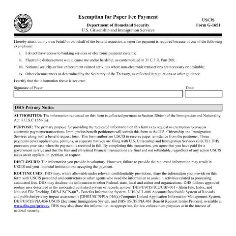 Document preview: Understanding USCIS Form G-1651 and Its Importance — Immigration & visas (CERFA n°G-1651)