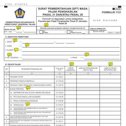 Document preview: Panduan Lengkap SPT Masa PPh Pasal 21 di Indonesia — Pajak & perpajakan (CERFA n°ID-DJP-SPT-Masa-PPh-21-Sejak-Januari-2014-PER-14-PJ-2013-0)