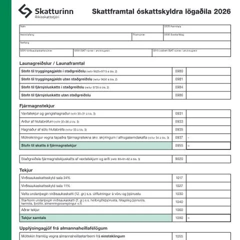 Document preview: Skattframtal óskattskyldra lögaðila 2026: Leiðbeiningar og skref — Skattar & fjármál (CERFA n°RSK 1.06)