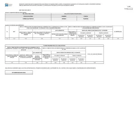 Vista previa del documento Importancia de la Declaración Jurada F1943 en Chile — Trámites administrativos (CERFA n°F1943)