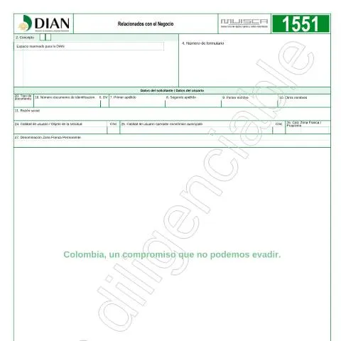 Vista previa del documento El Rol del Formulario F1551-2015 en el Comercio Exterior Colombiano — Empresa (CERFA n°F1551-2015)