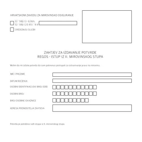 Document preview: Uvod u postupak izdavanja potvrde o pokretanju prava na mirovinu iz — Administrativni postupci (CERFA n°Tiskanica 1)