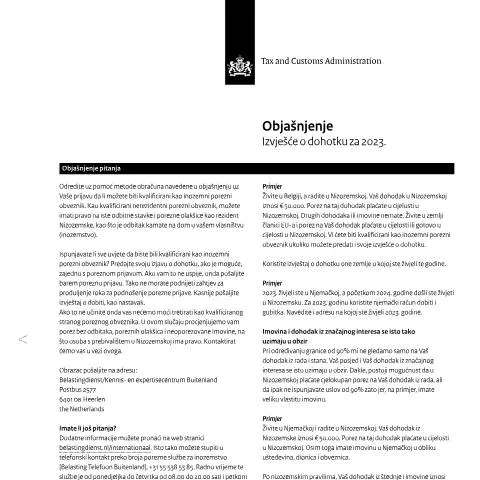 Documentvoorvertoning: Belang van de Inkomensverklaring voor Buitenlanders — Belastingen (CERFA n°ib0591t31plkro)