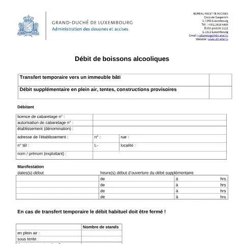 Aperçu du document Guide sur le Transfert Temporaire de Débit Supplémentaire — Démarches administratives (CERFA n°transfert-temporaire-debit-supp)