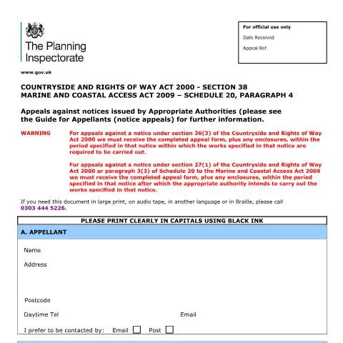 Document preview: Comprehensive Guide to Planning Appeals — Legal & justice
