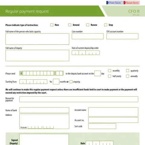 Document preview: Understanding Regular Payment Requests for Court Funds — Government & admin