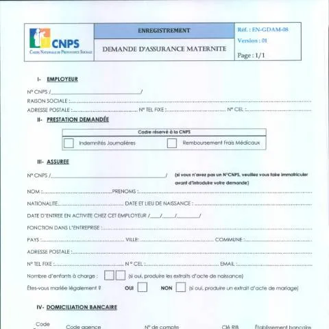 Aperçu du document Comprendre la Demande d'Assurance Maternité en Côte d'Ivoire — Démarches administratives
