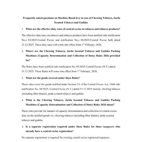 Document preview: Understanding Machine-Based Levy on Chewing Tobacco — Taxes (CERFA n°FAQ_Machine_based_levy_on_Chewing_Tobacco_Jarda_scented_Toba)