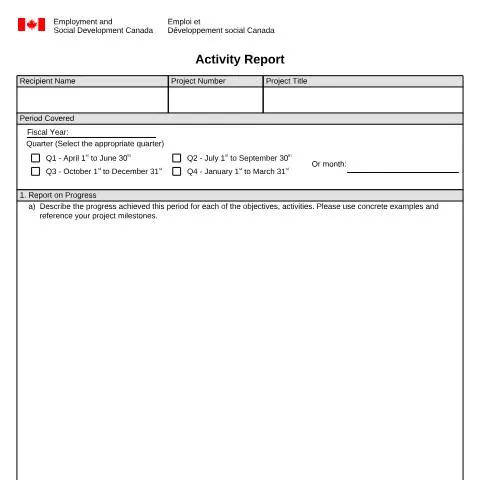 Document preview: Mastering Your Activity Report Submission to ESDC — Work & employment (CERFA n°EMP5542)