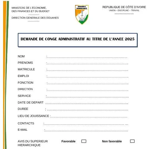 Aperçu du document Importance du document douanier officiel en Côte d'Ivoire — Démarches administratives