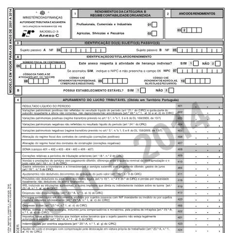 Pré-visualização do documento Guia Completo do Anexo C - Rendimentos da Categoria B — Impostos