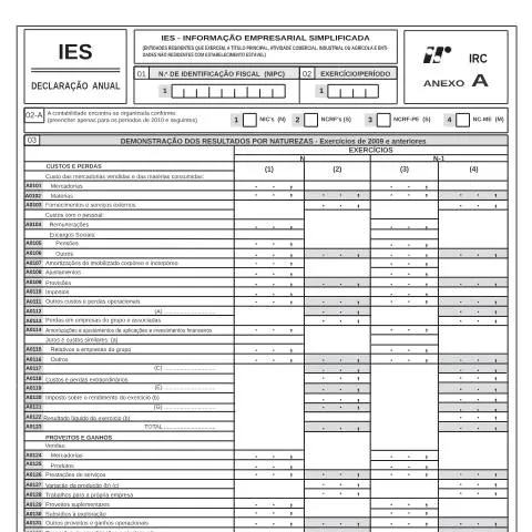Pré-visualização do documento Entenda a Relevância da IES_DANUAL_A para Empresas — Impostos