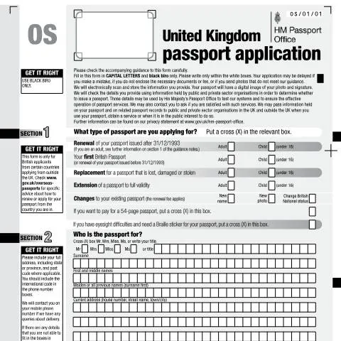 Document preview: How to Apply for a British Passport While Living Overseas — Civil status & identity