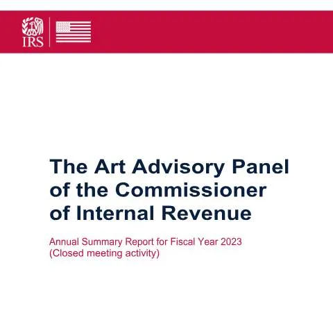 Document preview: Understanding the Art Advisory Panel in IRS Publication 5392 — Taxes (CERFA n°PUB-5392)