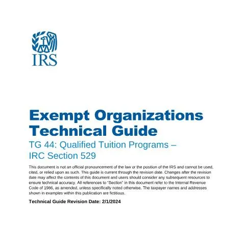 Document preview: Navigating Qualified Tuition Programs with IRS Publication 5834 — Taxes (CERFA n°PUB-5834)