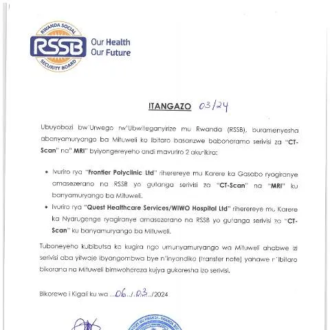 Document preview: New Partnerships to Boost Medical Imaging in Rwanda — Government & admin (CERFA n°cbhi_announcement_ct_scanners_f31b117ef1)