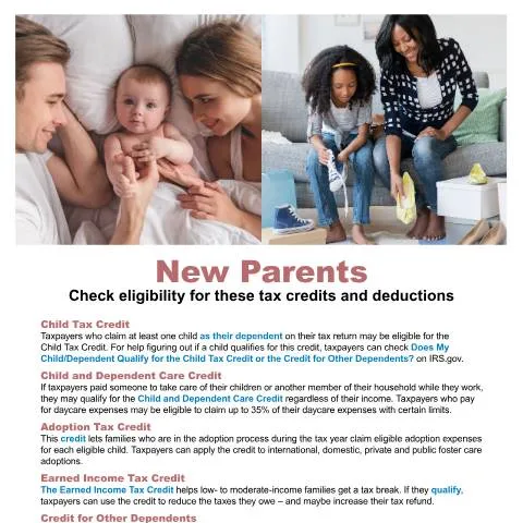 Document preview: Navigating IRS Publication 5851 for New Parents — Taxes (CERFA n°PUB-5851)