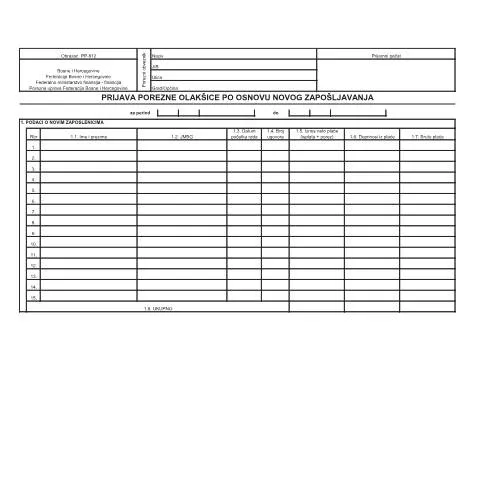 Document preview: Kako pravilno popuniti obrazac PP-812 za porezne olakšice? — Porezi i fiskalnost (CERFA n°PP-812)