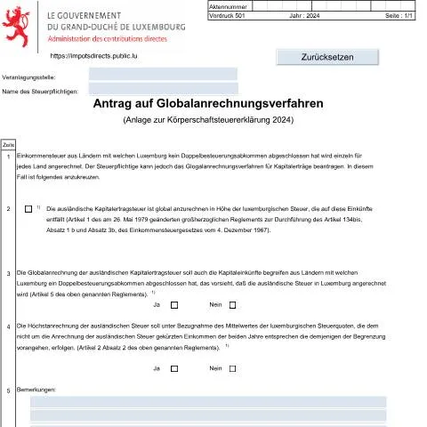 Aperçu du document Comprendre le formulaire 501 D pour les contribuables luxembourgeois — Démarches administratives (CERFA n°501 D)