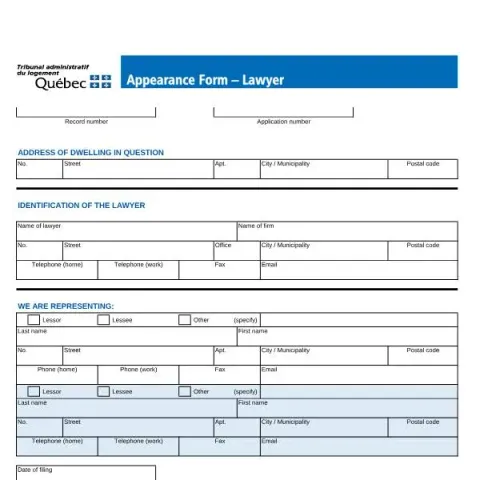 Document preview: Guide to the TAL-009A-E Appearance Form for Housing Disputes — Legal & justice (TAL-009A-E)